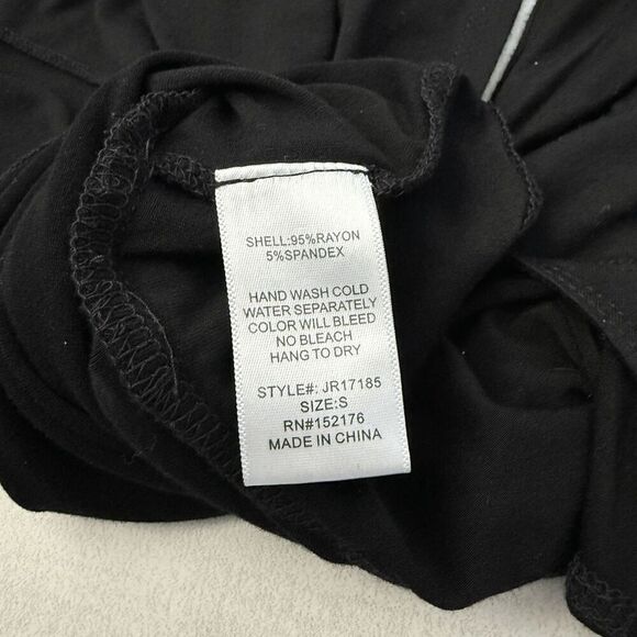 Jane Plus One Bodysuit Deep Plunge Open Back Bat Wings Black Top Button Closure - Picture 7 of 8